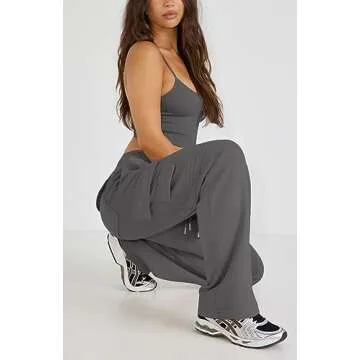 Stylish Waitfairy High Waisted Women's Cargo Sweatpants