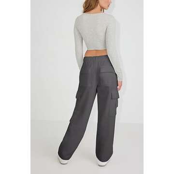 Stylish Waitfairy High Waisted Women's Cargo Sweatpants