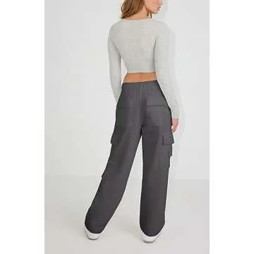 Stylish Waitfairy High Waisted Women's Cargo Sweatpants