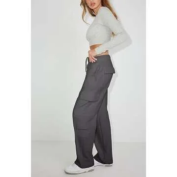 Stylish Waitfairy High Waisted Women's Cargo Sweatpants
