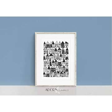 Black and White Minimalist Abstract Wall Art Print - Perfect Modern Decor for Every Space