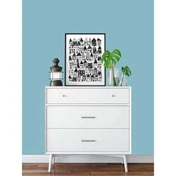 Stylish Black and White Minimalist Wall Art Print - 8x10