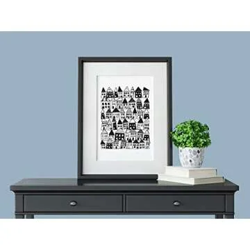 Stylish Black and White Minimalist Wall Art Print - 8x10