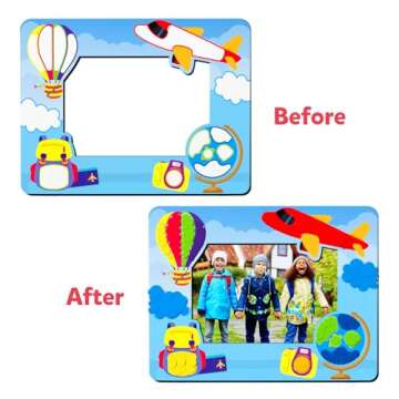 Skillmatics Art Activity - Dot It Photo Frames, No Mess Sticker Art for Kids, Craft Kits, DIY Photo Frames, Travel Toys, Fine Motor Skills, Gifts for Boys & Girls Ages 3, 4, 5, 6, 7