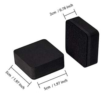 Dry Erase Erasers, Eeoyu 40 Pack Magnetic Whiteboard Dry Erasers Chalkboard Cleaner Wiper for Kids a...