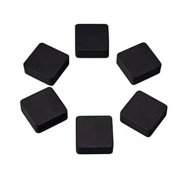 Dry Erase Erasers, Eeoyu 40 Pack Magnetic Whiteboard Dry Erasers Chalkboard Cleaner Wiper for Kids and Classroom Teacher Supplies Home and Office, Black