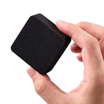 Dry Erase Erasers, Eeoyu 40 Pack Magnetic Whiteboard Dry Erasers Chalkboard Cleaner Wiper for Kids and Classroom Teacher Supplies Home and Office, Black