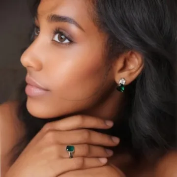 Buy RIZILIA Solitaire Ring with Emerald Cut CZ Stone