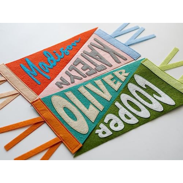 Rosanbella Personalized Name Pennant for Nursery Decor