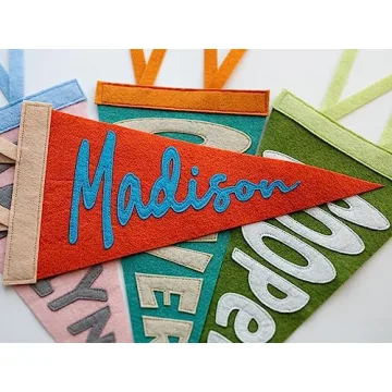 Rosanbella Personalized Name Pennant for Nursery Decor