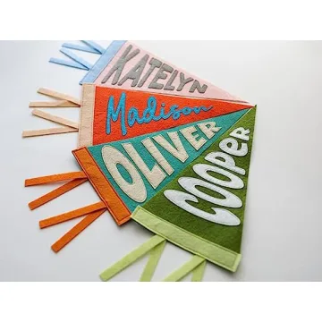 Rosanbella Personalized Name Pennant for Nursery Decor