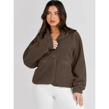 ANRABESS Women's Fuzzy Fleece Jacket Chic & Warm