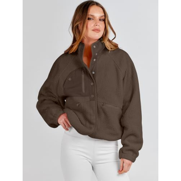 ANRABESS Women's Fuzzy Fleece Jacket Chic & Warm