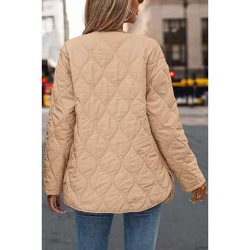 PRETTYGARDEN Women's Fall Clothes Trendy Casual Lightweight Jackets Oversized Winter Coat Outerwear ...