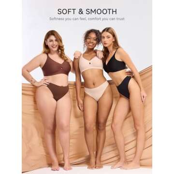 LUCKMEEY Bras for Women No Underwire Push Up Wireless Bra Seamless Bras Full Coverage Supportive Everyday Bras with Lift