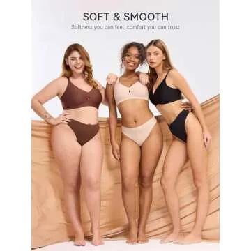 LUCKMEEY Bras for Women No Underwire Push Up Wireless Bra Seamless Bras Full Coverage Supportive Everyday Bras with Lift