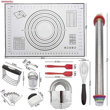 NASNAIOLL 11 Pcs Baking Set for Pastry and More