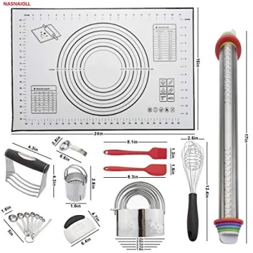 NASNAIOLL 11 Pcs Baking Set for Pastry and More