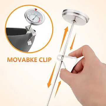 12" Cooking Thermometer for Accurate Kitchen Measurements