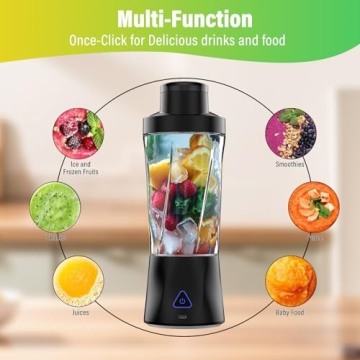 High-Powered Portable Blender for Travel and Gym Smoothies