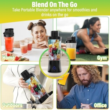 High-Powered Portable Blender for Travel and Gym Smoothies