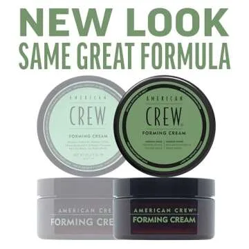 American Crew Men's Hair Forming Cream, Like Hair Gel with Medium Hold & Medium Shine, 3 oz
