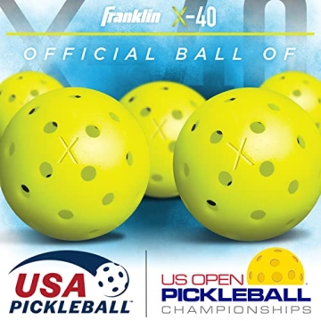 Franklin Sports X-40 Pickleball Balls - Durable & Approved
