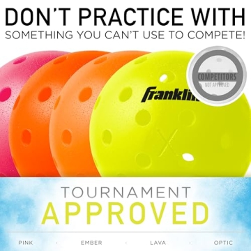 Franklin Sports X-40 Pickleball Balls - Durable & Approved