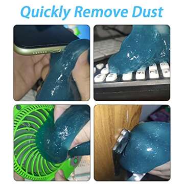 Moly Magnolia Cleaning Gel for Car, Universal Detailing Putty Gel Detail Tools Car Interior Cleaner, Removal Putty Cleaning Keyboard Cleaner for Car Vents, PC, Laptops, Cameras