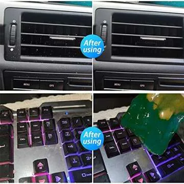 Moly Magnolia Cleaning Gel for Cars and More, Reusable Putty