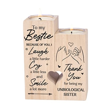 Double-Sided Candle Holder for Best Friend - Unique Gift