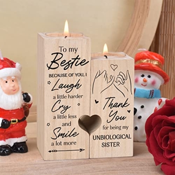 Double-Sided Candle Holder for Best Friend - Unique Gift