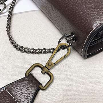 12Pcs 3/4" Inside Diameter D Ring Swivel Lobster Clasp for Crafts,Metal Swivel Snap Keychain Hook Swivel Clasps Claw Lobster Clasp Keychain Clips for Keychain Lanyard,Jewelry(Antique Bronze)