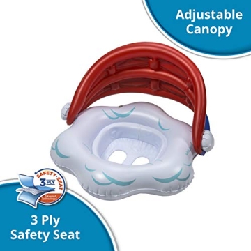 SwimSchool Rainbow Baby Pool Float for Infants 6-18 Months