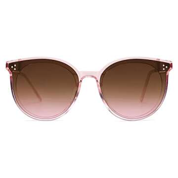 SOJOS Classic Trendy Round Sunglasses Womens Mens Oversized Large Shades UV400 Vacation Sunnies SJ20...