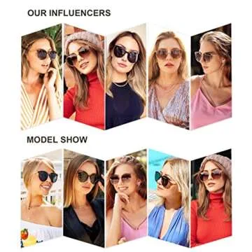 SOJOS Classic Round Sunglasses with UV400 Protection