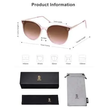 SOJOS Classic Round Sunglasses with UV400 Protection
