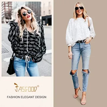 Stylish JASGOOD Women Leather Belt for All Occasions