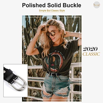 Stylish JASGOOD Women Leather Belt for All Occasions