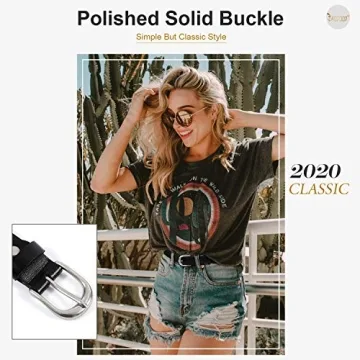 Stylish JASGOOD Women Leather Belt for All Occasions