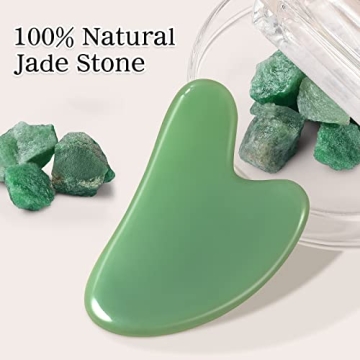 Jade Gua Sha Tool for Face Body Wellness Festive Gift