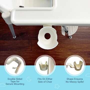 Cup Holder for IKEA Antilop High Chair - Easy Install