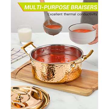 DAEDALUS 6QT Stainless Steel Stock Pot – Fast Cooking & Easy Cleanup