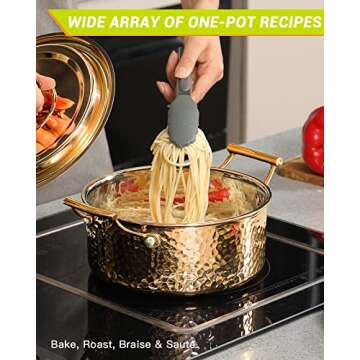 DAEDALUS 6QT Stainless Steel Stock Pot – Fast Cooking & Easy Cleanup