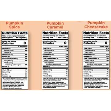 Jordans Sugar Free Skinny Syrups 3 Pack: Pumpkin Spice, Pumpkin Caramel, Pumpkin Cheesecake