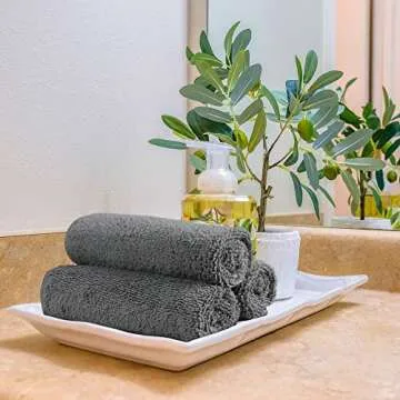 Orighty Microfiber Washcloths Bulk Pack - 50 Soft Towels