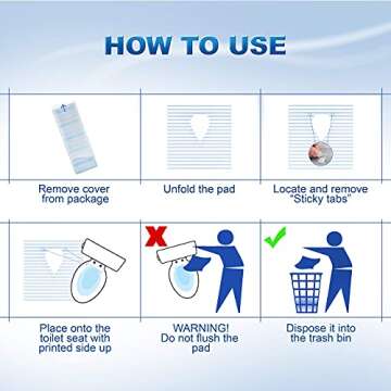 Miller Essentials Extra Large Disposable Toilet Seat Covers