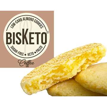 Low Carb Cookies BisKeto - Keto Snacks, Low Net Carbs, No Sugar, Gluten & Grain Free, Ketogenic Diet...