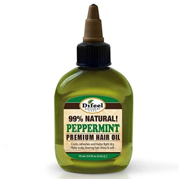 Difeel Premium Natural Hair Oil - Invigorating Peppermint Formula 2.5 oz