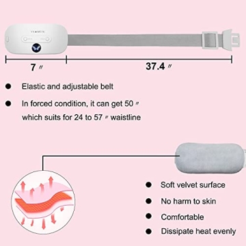 Cordless Heating Pad for Pain Relief - 3 Heat Levels